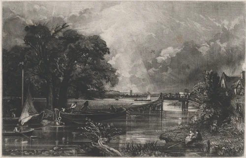 River Stour by David Lucas, print, 1830-1831