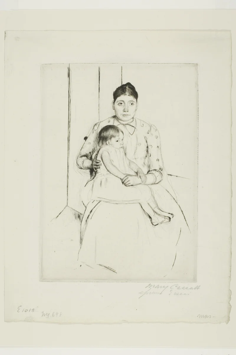 Repose by Mary Cassatt, print, 1890