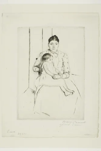 Repose by Mary Cassatt, print, 1890