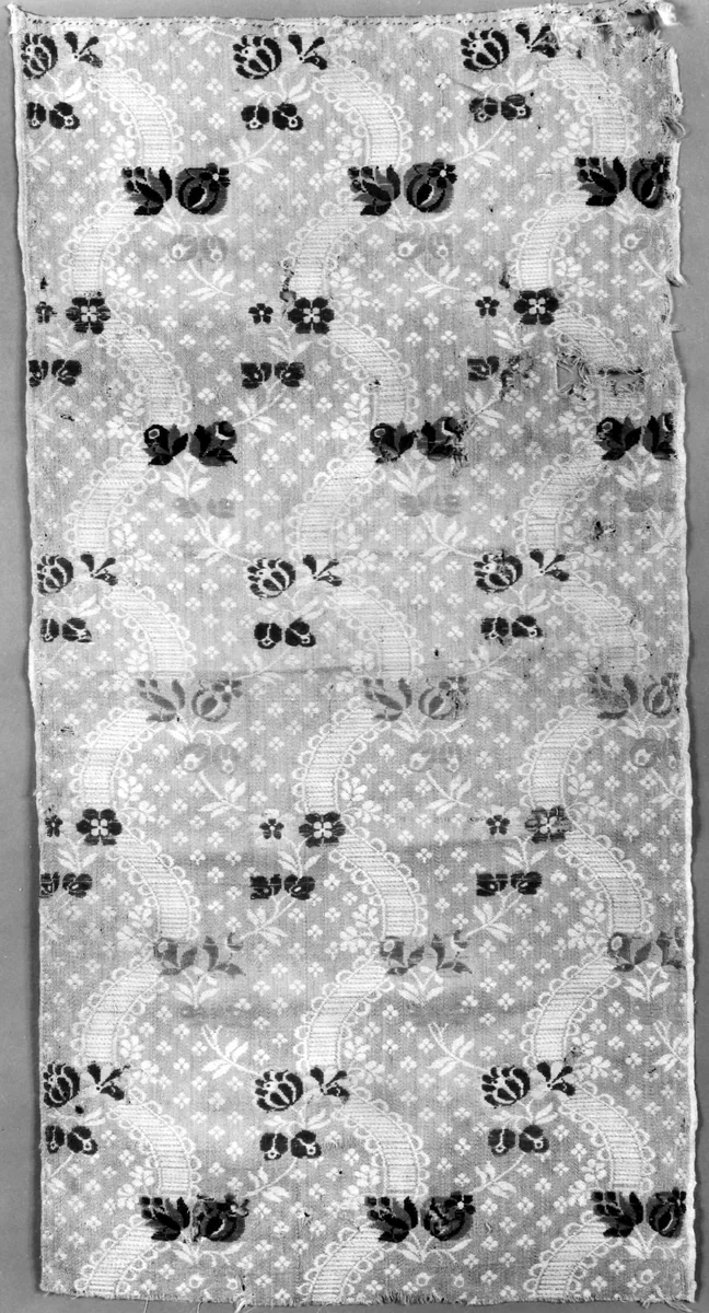 Panel by England, textile, 1750-1780