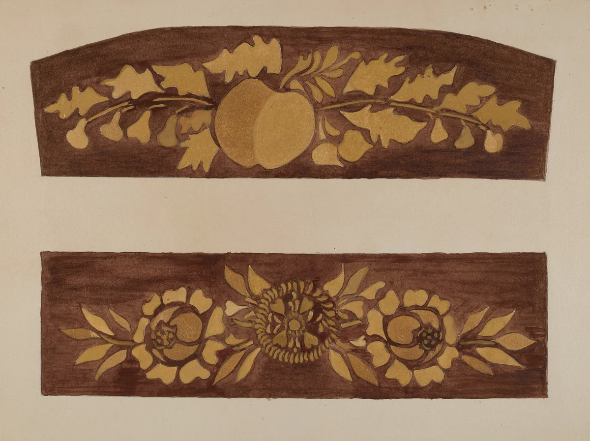 Hitchcock Chair by Genevieve Sherlock, index of american design, 1940