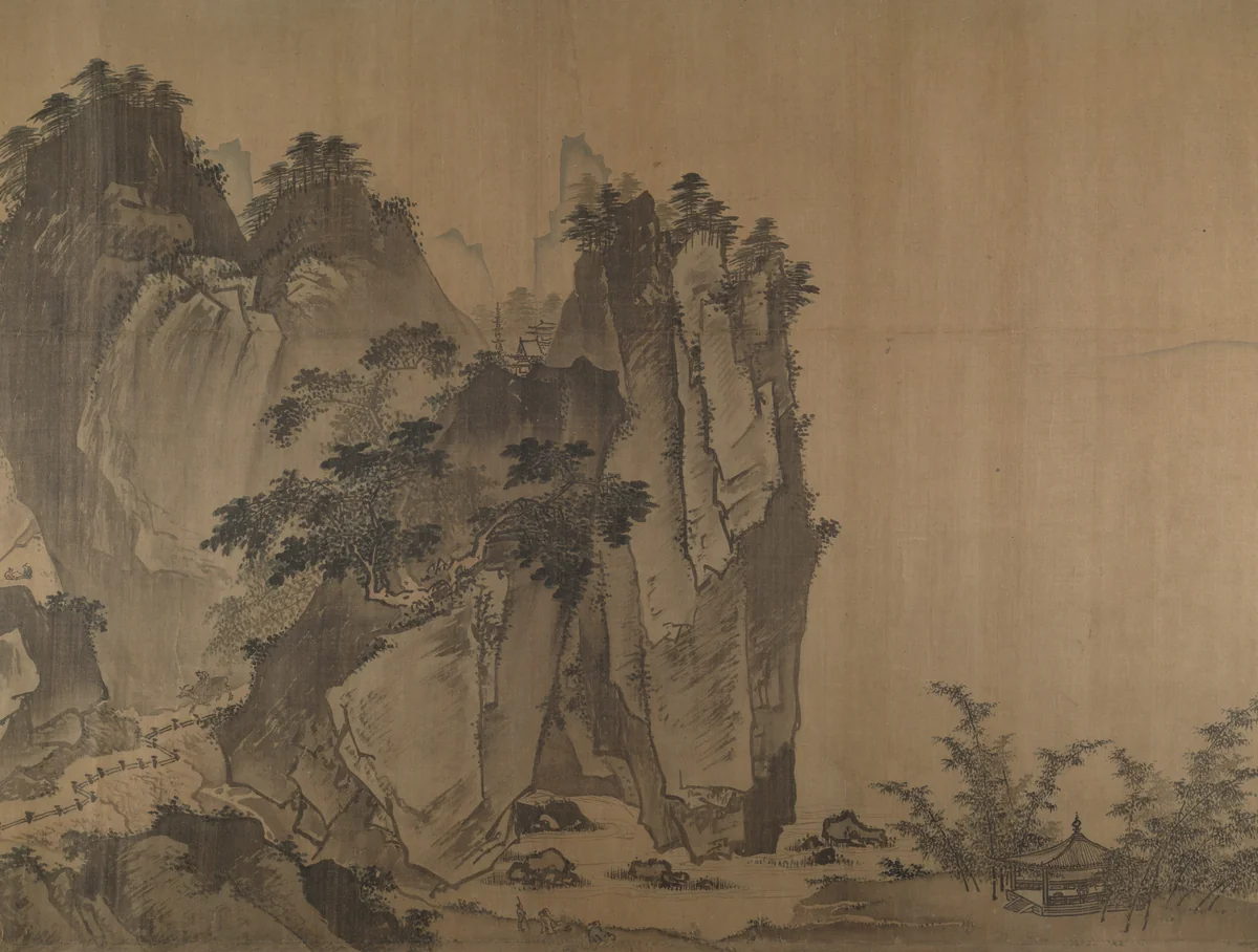 Second half of Ten Thousand Li of the Yangzi River by Unidentified Artist, painting, 1467-1499