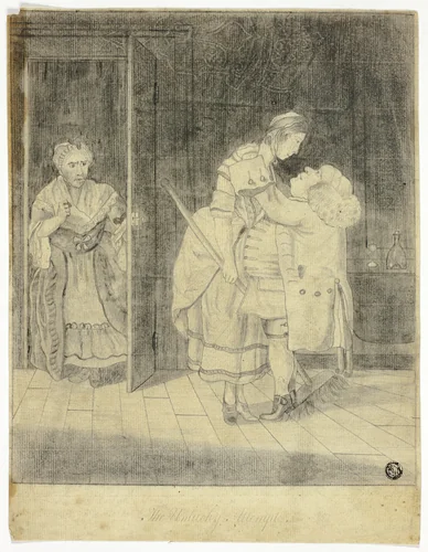 The Unlucky Attempt by Thomas Parr, drawing, 1697-1799