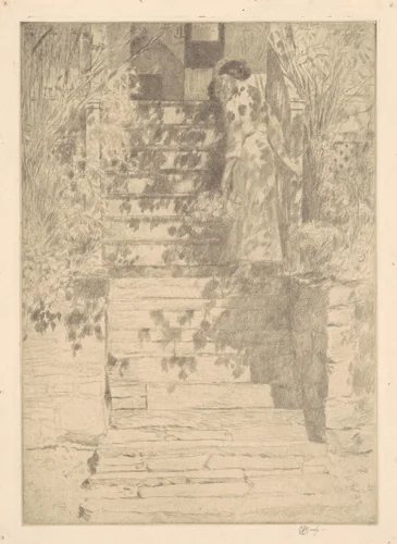The Steps by Childe Hassam, print, 1915