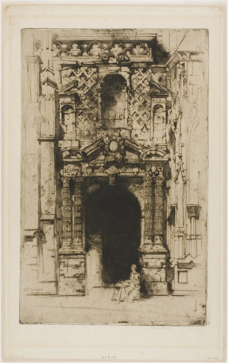 Harfleur by David Young Cameron, print, 1903