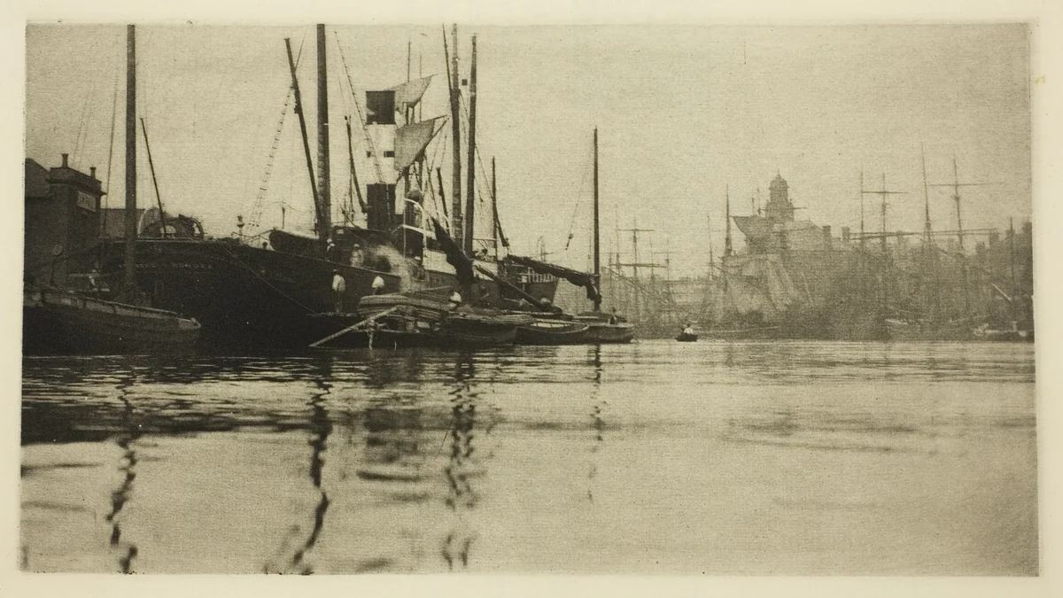 In Harbour by Peter Henry Emerson, photograph, 1887