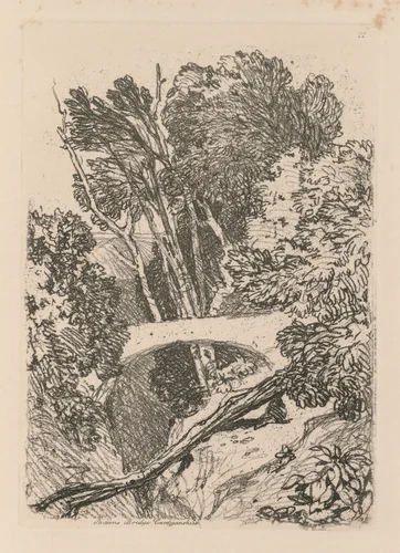 Liber Studiorum: Plate 11: Parson's Bridge, Cardingshire by John Sell Cotman, book, 1838