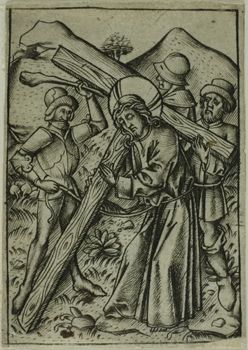 Christ Bearing the Cross by Israhel van Meckenem, print, 1465-1503