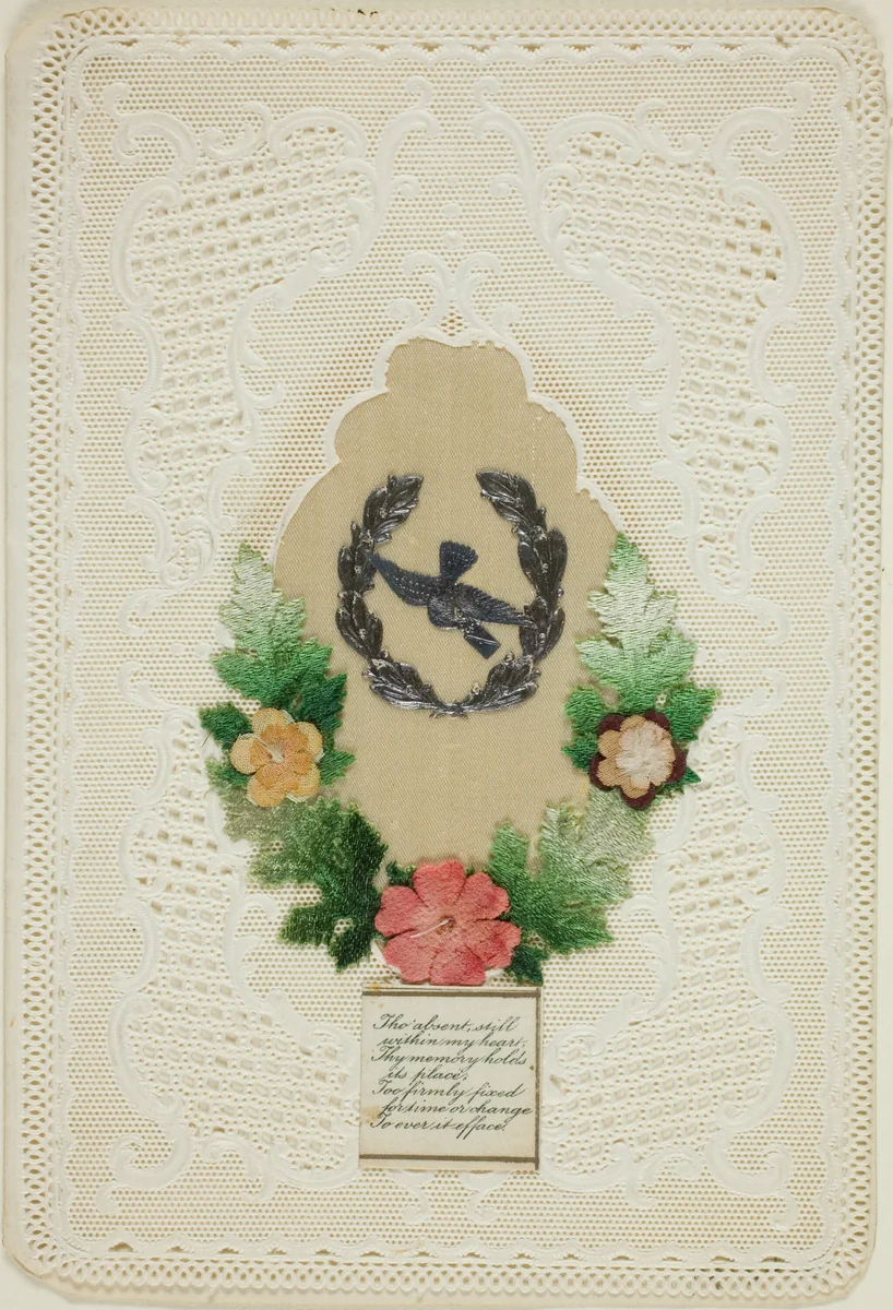 The Absent Still WIthin my Heart (valentine) by Unknown Artist, other, 1801-1900