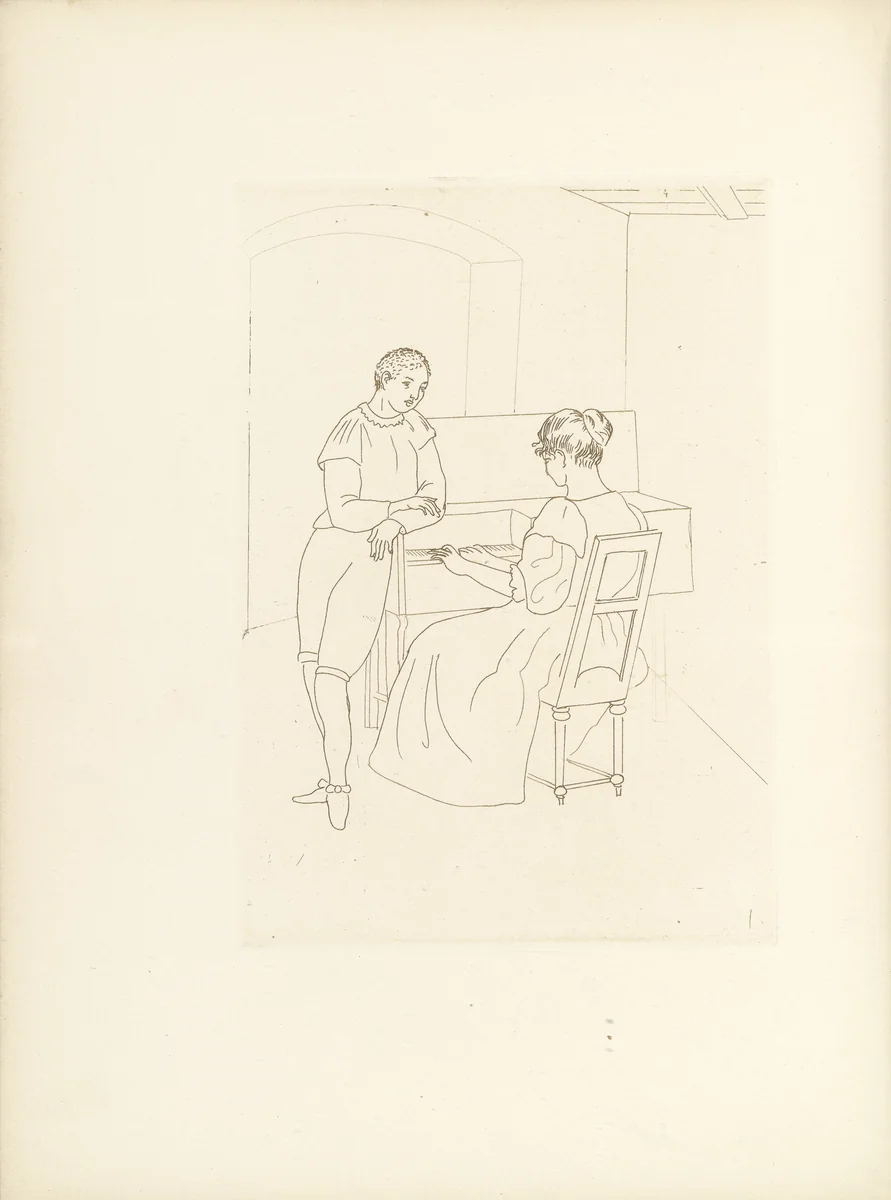 Untitled (plate, folio 20) from Ten Sonnets by Othon Coubine, illustrated book, 1924