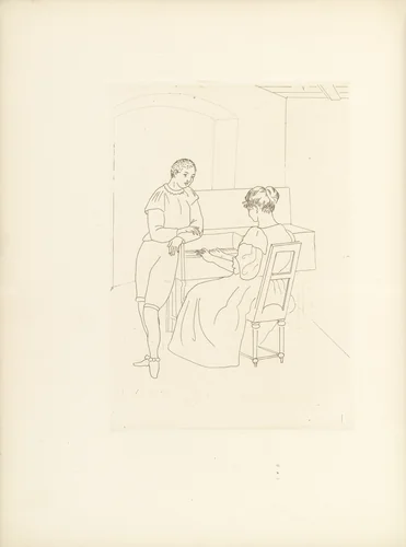 Untitled (plate, folio 20) from Ten Sonnets by Othon Coubine, illustrated book, 1924