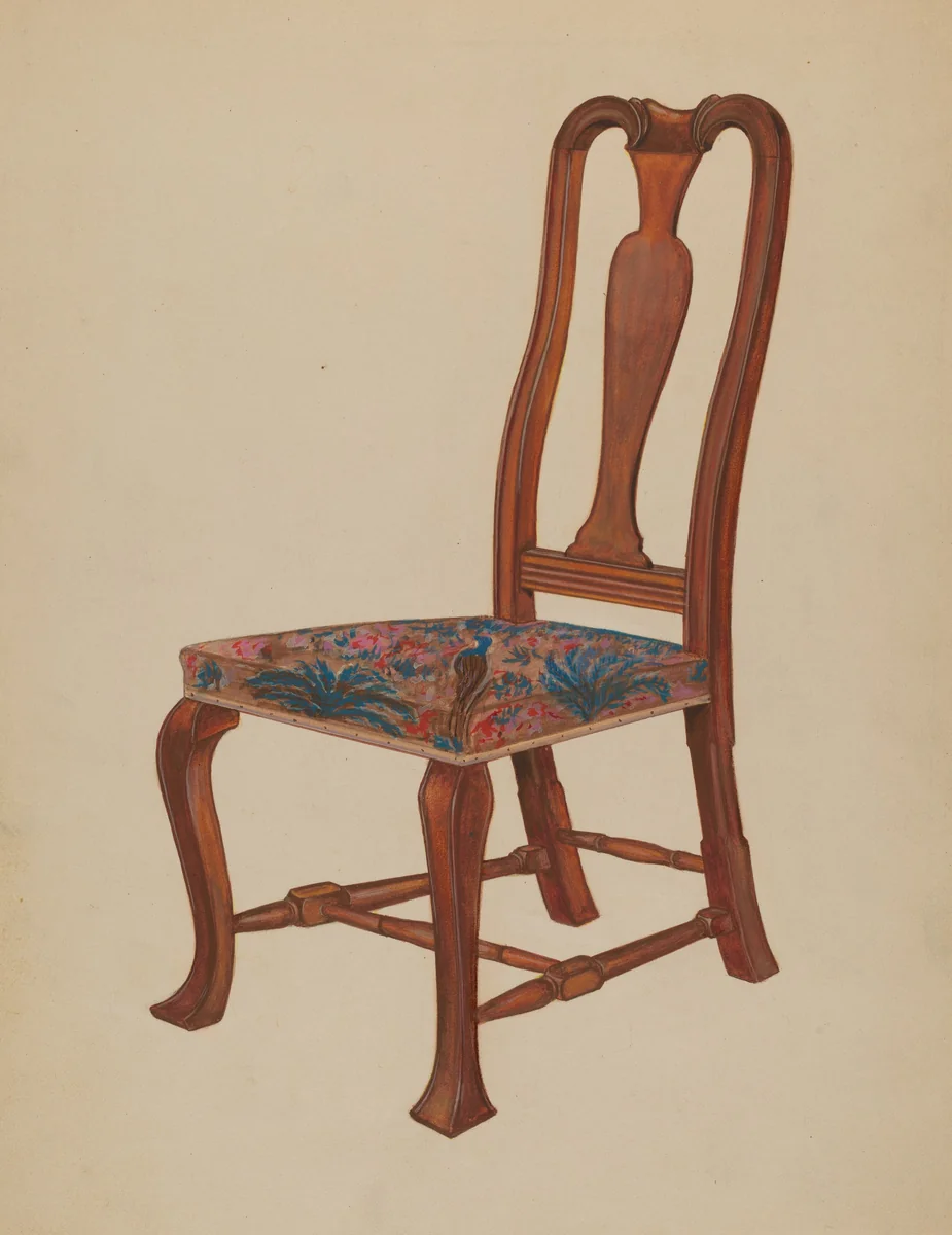 Chair for Bliss House by Arthur Johnson, index of american design, 1935-1942