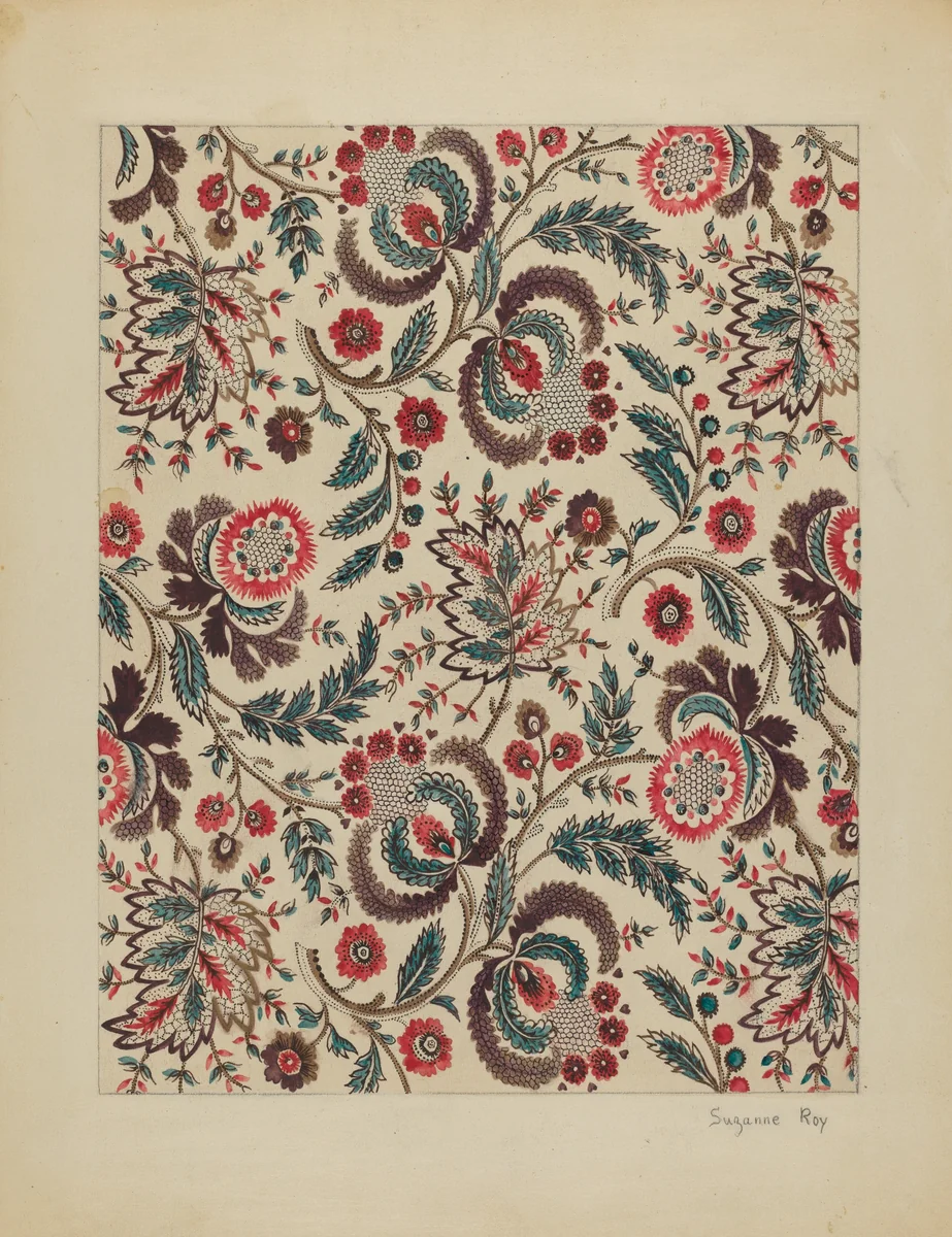 Chintz by Suzanne Roy, index of american design, 1936