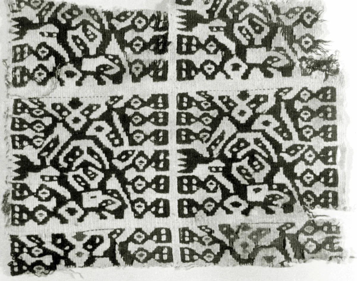 Fragment by Peru, textile, 1000-1476