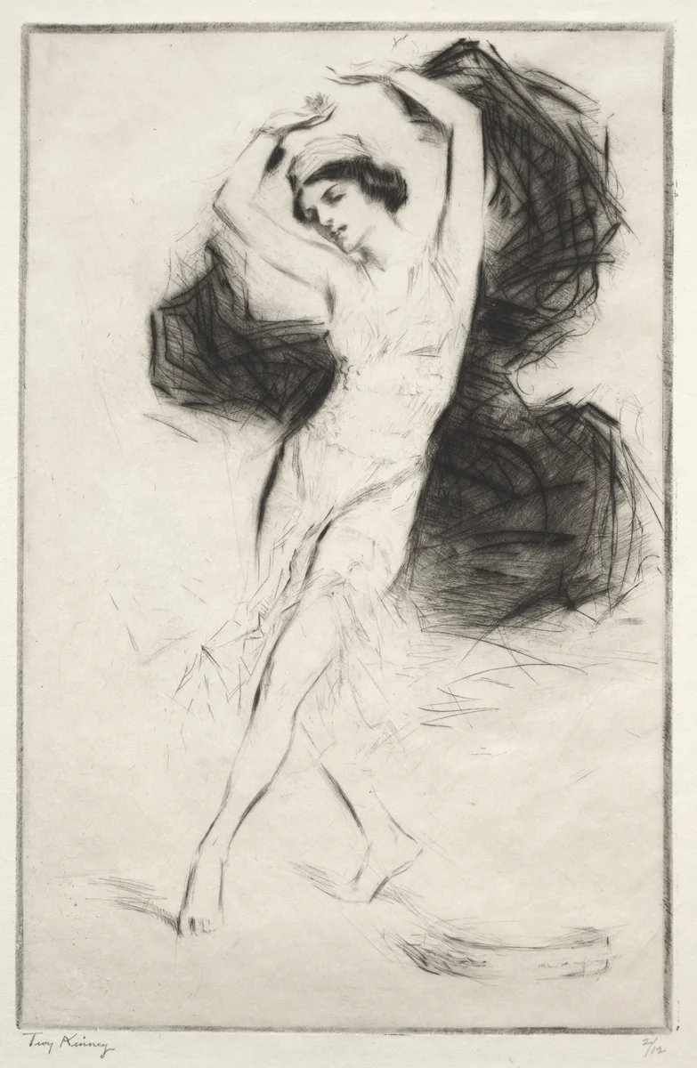 Sophie Pflanz in Cleopatre by Troy Kinney, print, 1915-1921