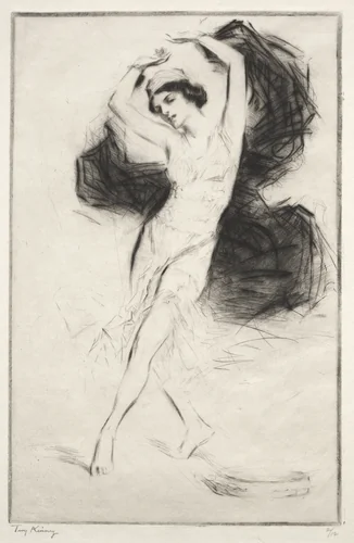 Sophie Pflanz in Cleopatre by Troy Kinney, print, 1915-1921