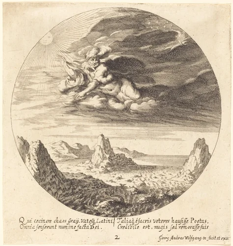 God Creating Order from Chaos by Georg Andreas Wolfgang, portfolio, 1631-1716
