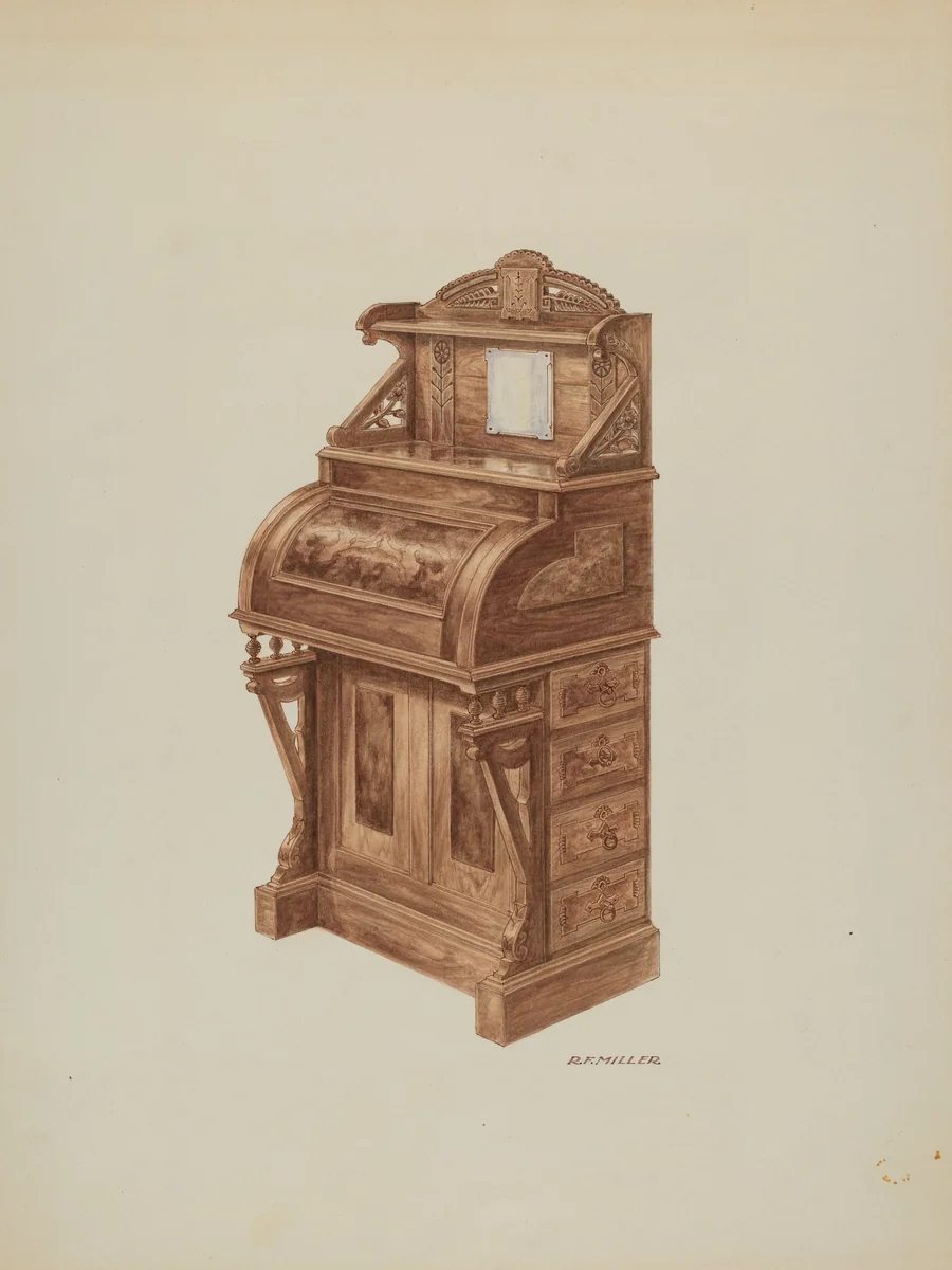 Secretary by Randolph F. Miller, index of american design, 1937