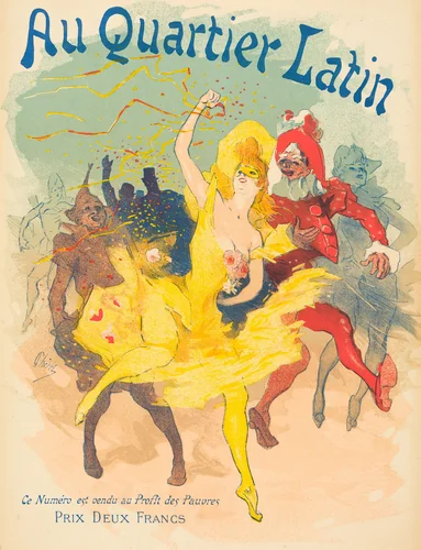 Au Quartier Latin by Jules Chéret, print, 1894