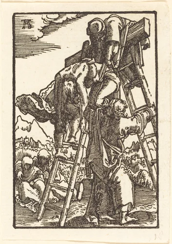 The Descent from the Cross by Albrecht Altdorfer, print, 1513
