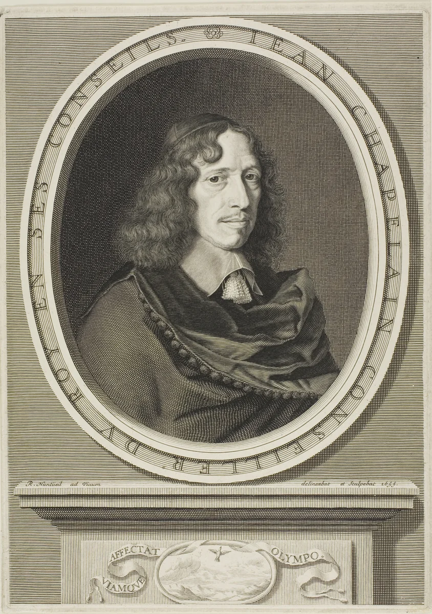 Jean Chapelain by Robert Nanteuil, print, 1655