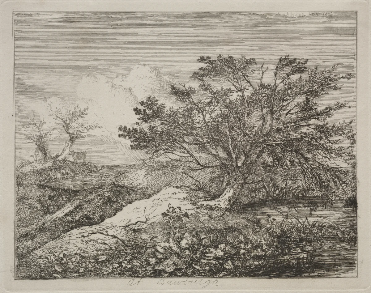 At Bawburgh by John Crome, print, 1813