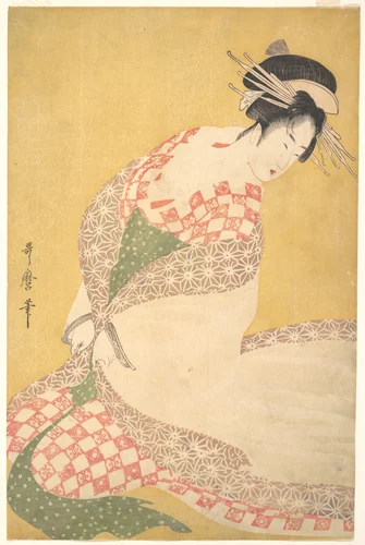 The Outer Robe by Kitagawa Utamaro (喜多川歌麿), print, 1785-1805