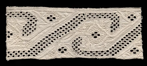 Needlepoint (Cutwork) Lace Insertion by Unknown, textile, 1500-1599