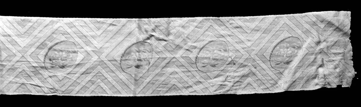 Ribbon by England, textile, 1825-1850