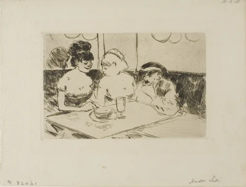 Brothel by Jean-Louis Forain, print, 1880