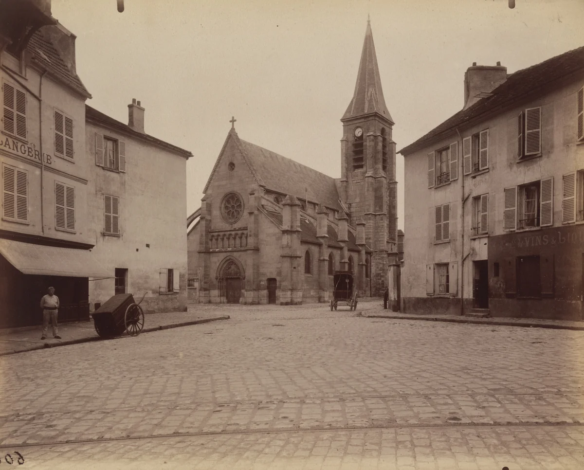Bagneux. Eglise des XIIe et XIIIe siècle by Eugène Atget, photograph, 1901