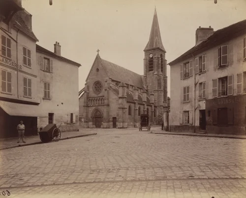 Bagneux. Eglise des XIIe et XIIIe siècle by Eugène Atget, photograph, 1901