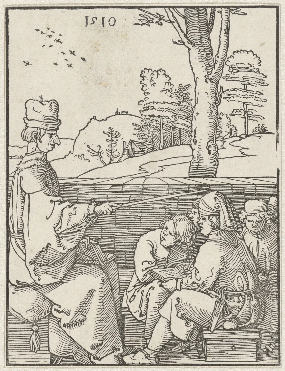 De schoolmeester by Albrecht Dürer, print, 1510