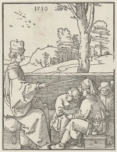 De schoolmeester by Albrecht Dürer, print, 1510