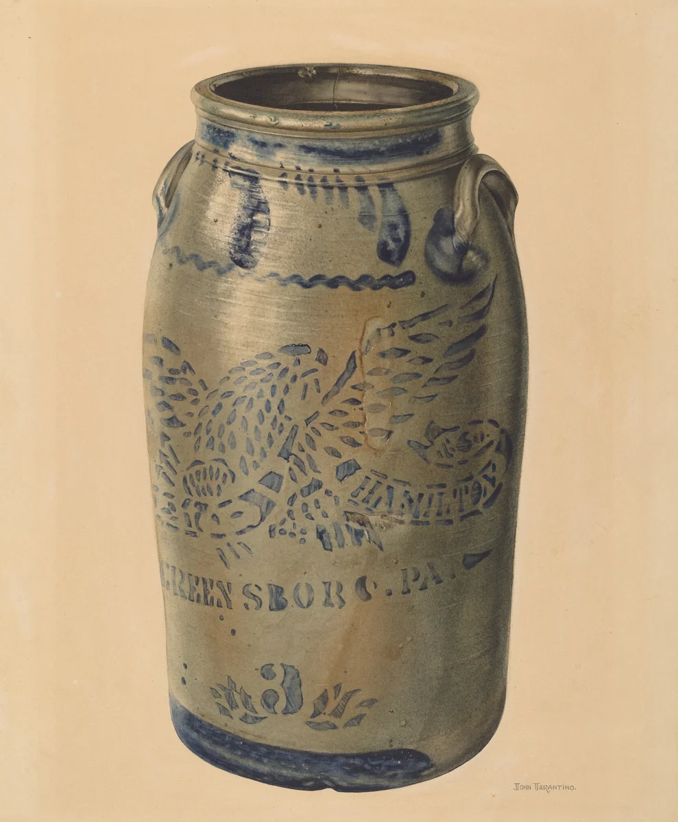 Churn by John Tarantino, index of american design, 1938