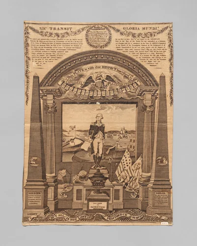 Event handkerchief by Colin Gillespie, textile, 1819