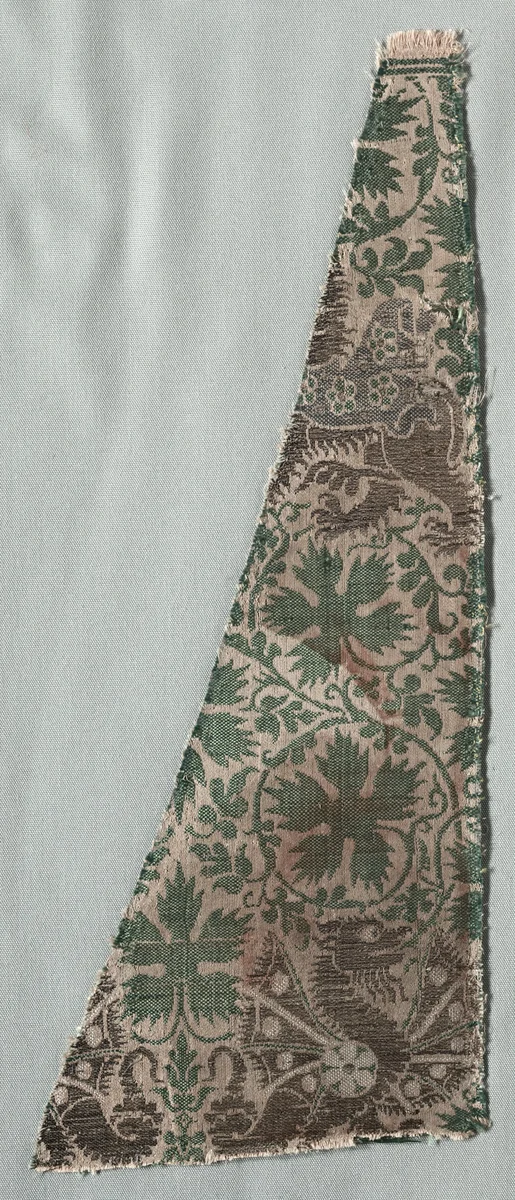 Silk Fragments by Unknown, textile, 1350-1399