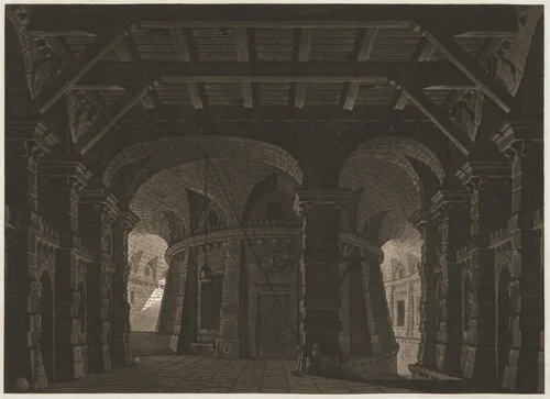 Subterranean Jail for the Stage by Abel Schlicht, print, 1788