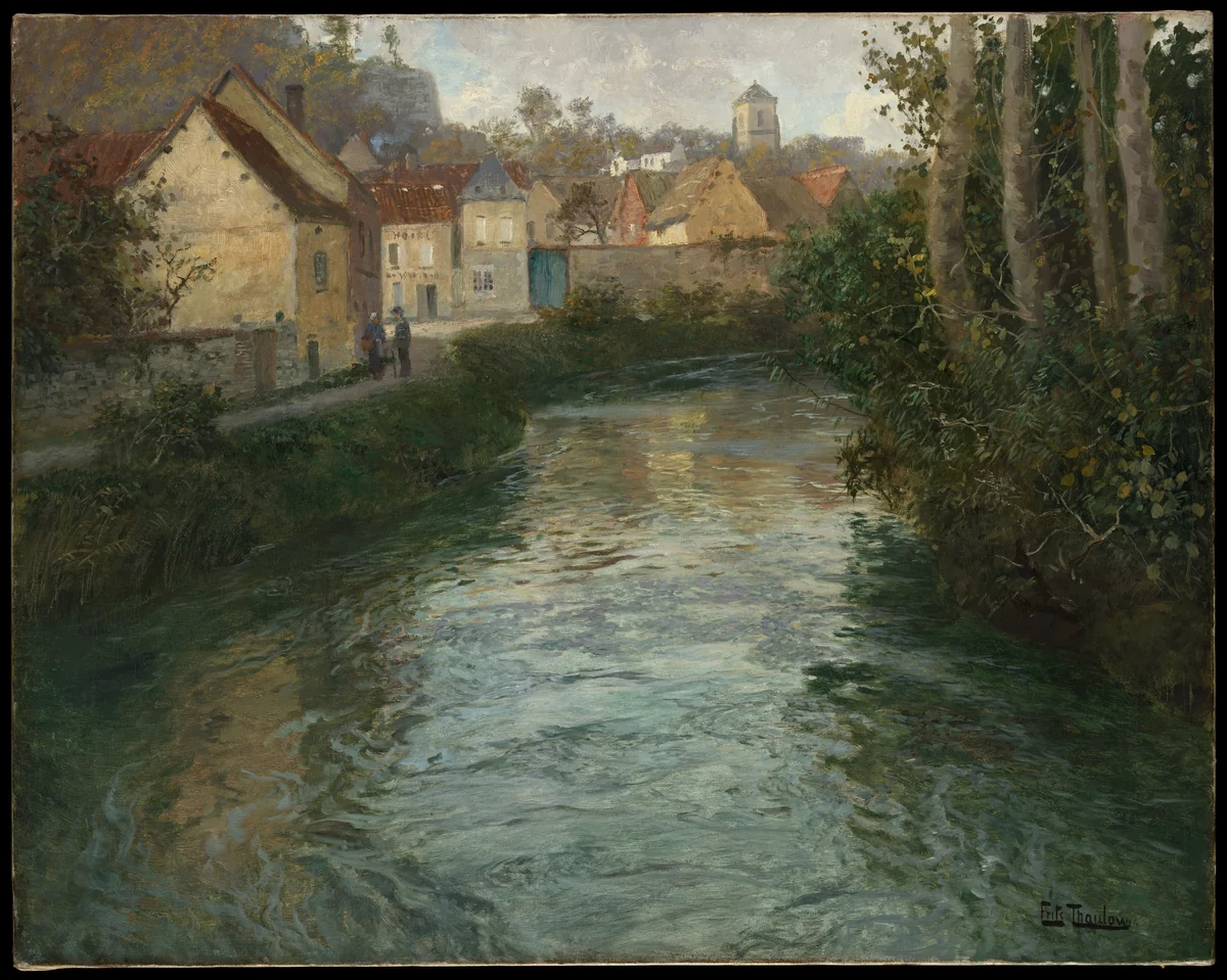 Picquigny by Frits Thaulow, painting, 1899