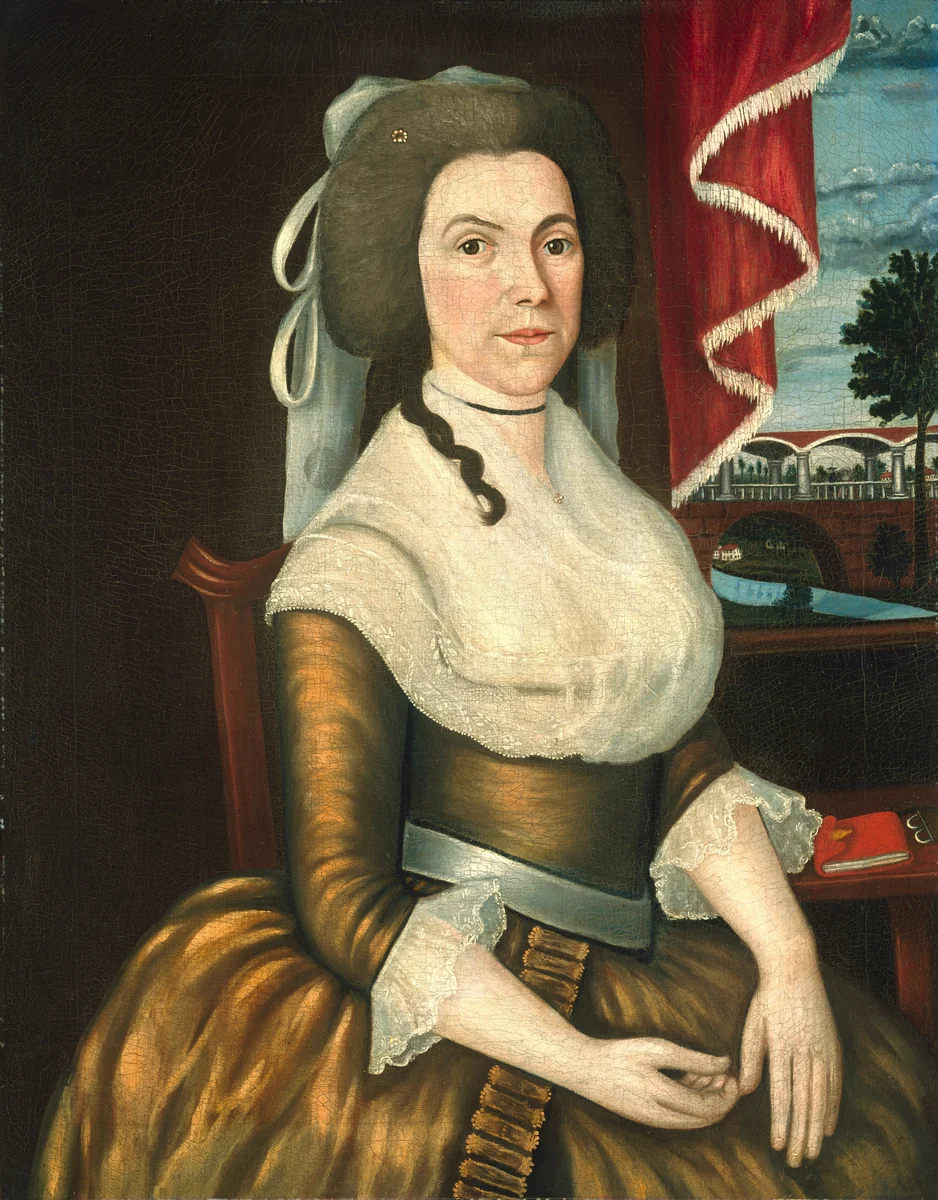 Mrs. Elizabeth Noyes Denison by Joseph Steward, painting, 1790