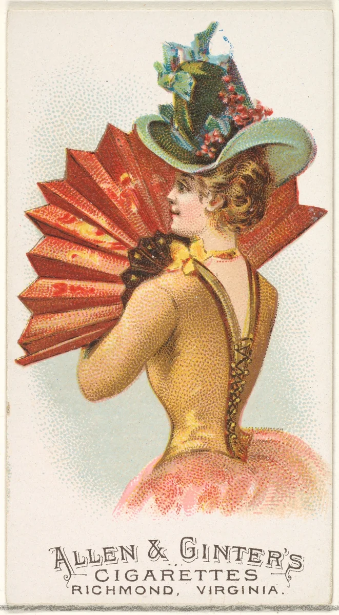 Plate 20, from the Fans of the Period series (N7) for Allen & Ginter Cigarettes Brands by Allen & Ginter, print, 1889