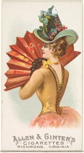 Plate 20, from the Fans of the Period series (N7) for Allen & Ginter Cigarettes Brands by Allen & Ginter, print, 1889