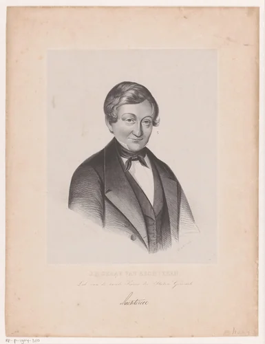 Portret van Jacob Hendrik van Rechteren van Appeltern by Antoine Franciscus Cornelis Hoffmann, print, 1832-1845