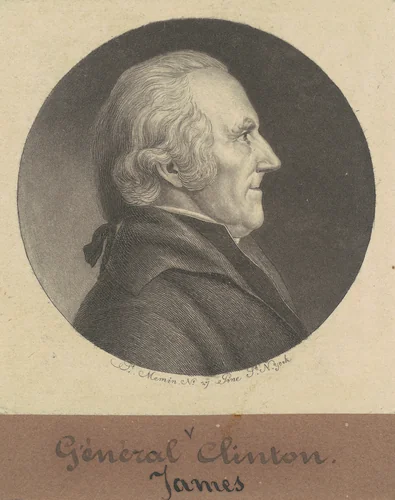 James Clinton by Charles B. J. Févret de Saint-Mémin, print, 1797
