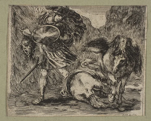 Persée et Méduse by Stefano della Bella, print, 1644
