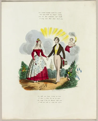 Let Sordid Mortals Search for Wealth (valentine) by Unknown Artist, other, 1837-1847