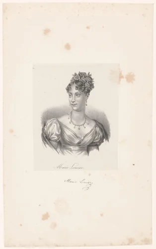 Portret van Marie Louise van Oostenrijk by anonymous, print, 1818-1842