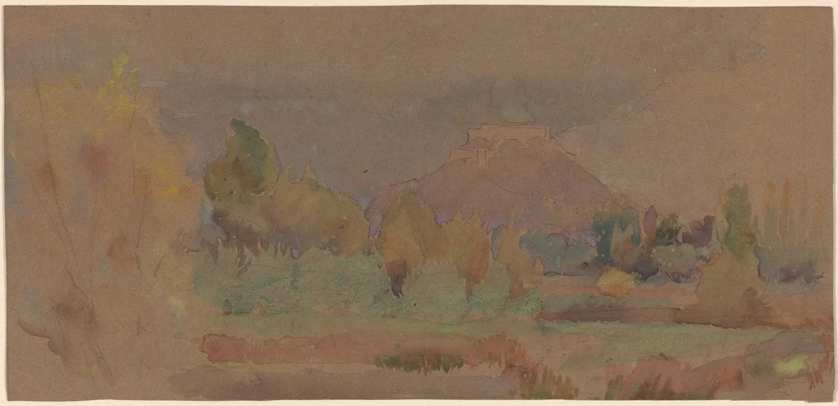 The Fort, Srinagar by Maxwell Balfour, drawing, 1896