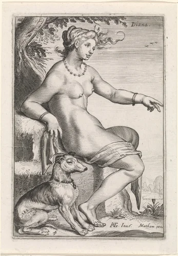 Diana by Unknown, print, 1581-1631