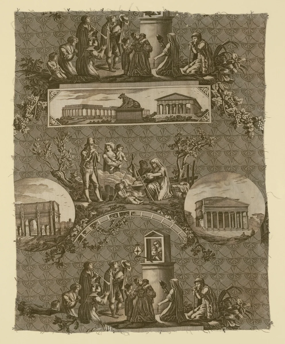 Le Romain (The Roman) (Furnishing Fabric) by Jean Baptiste Huet
Bartolomeo Pinelli
Jules Mallet, textile, 1811-1821